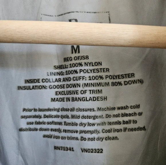 L.L. Bean Green Puffer Jacket Medium - Picture 7 of 9